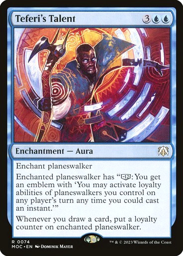 MTG - Teferi's Talent - MOM Commander - Magic the Gathering
