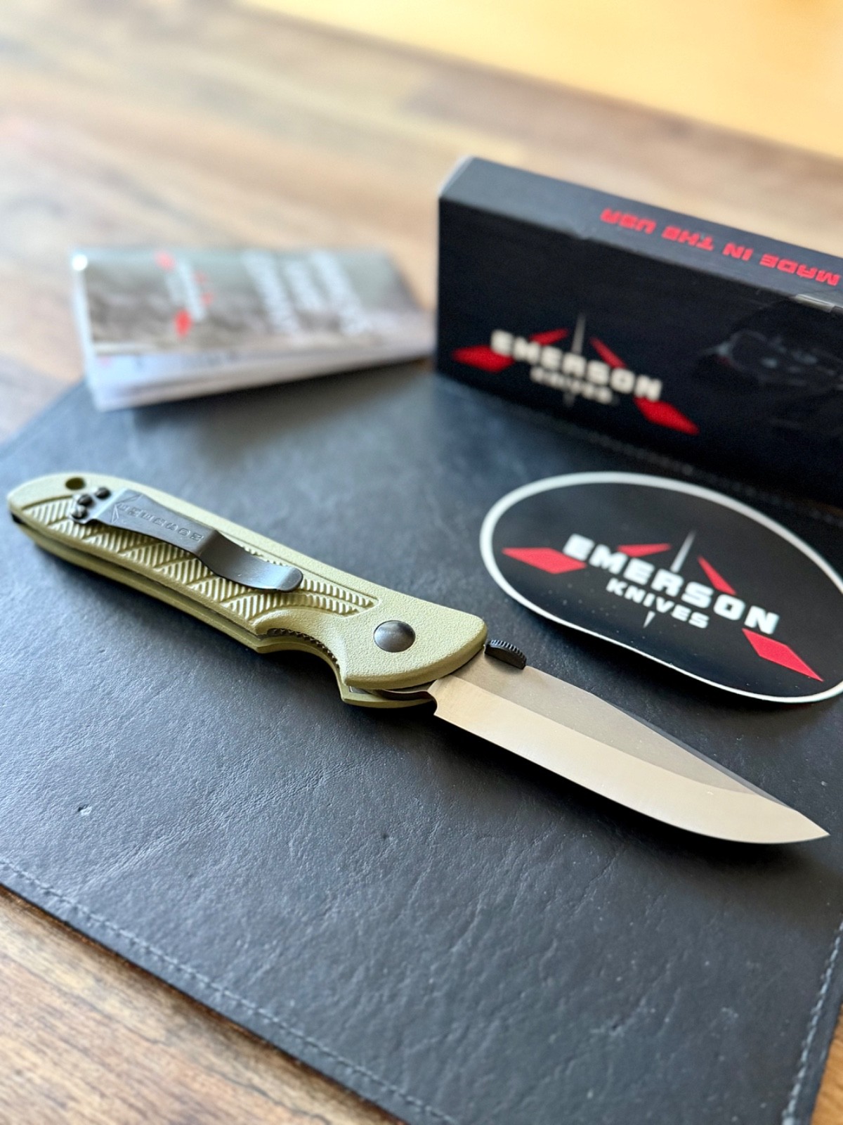 Emerson Raven A SF 25th Anniversary Knife Green #0049 NEW Limited Edition