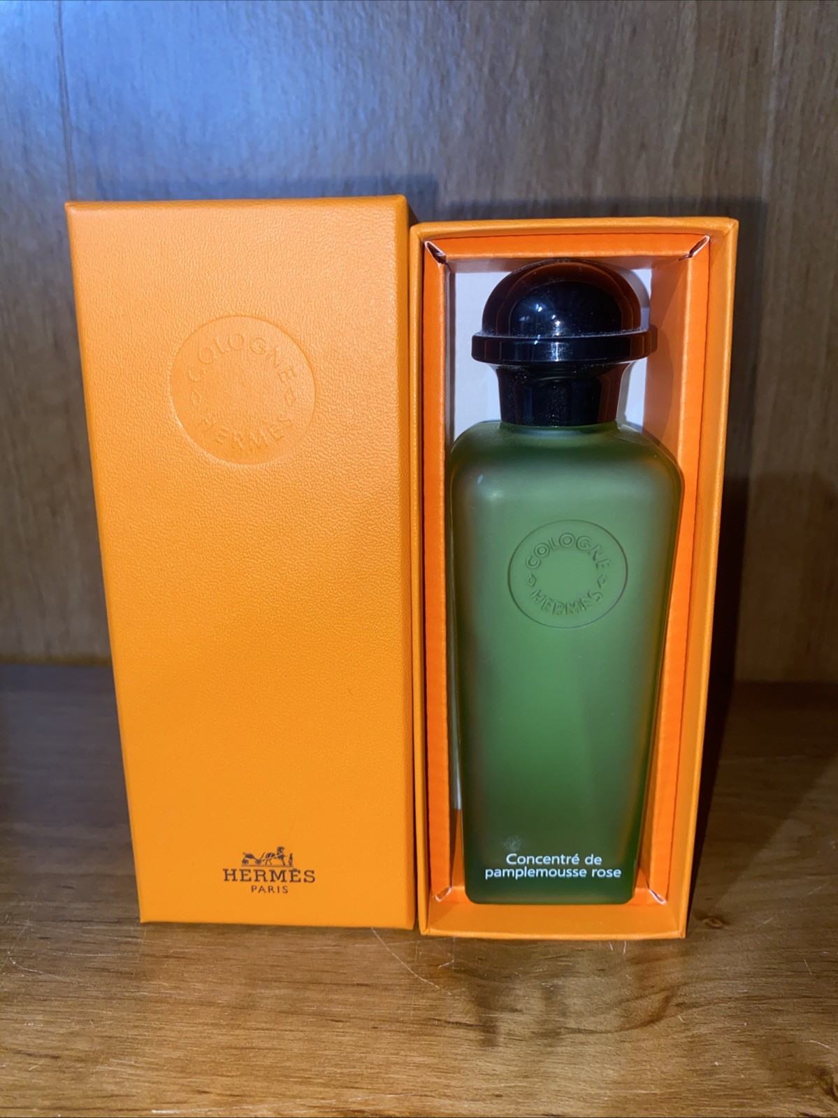 Hermes Paris Empty 3.3 Oz Cologne Bottle & Box