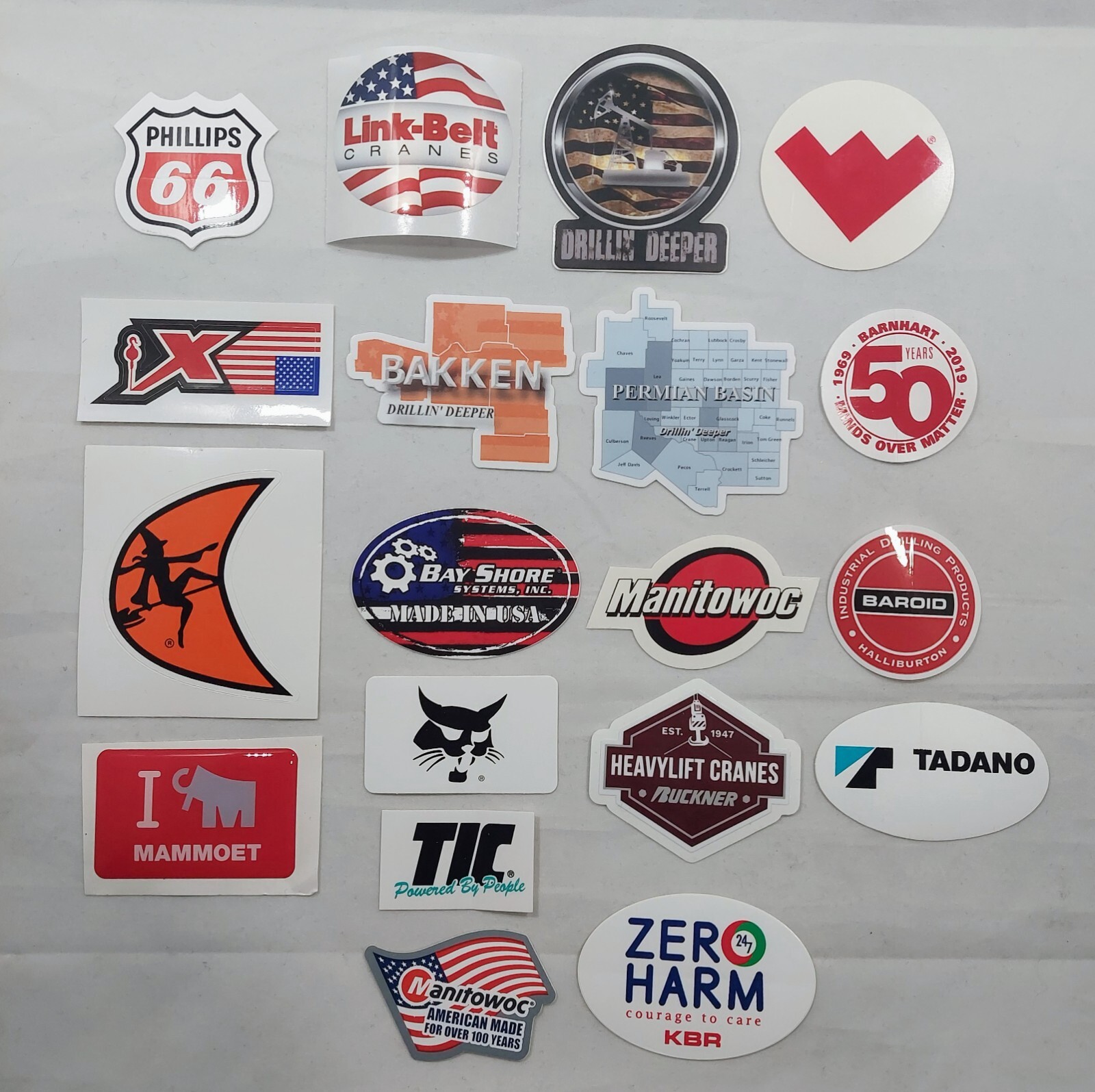 19 Maxim Manitowoc Mammoet sticker  Workers Oilfield Union Steel Workers P245
