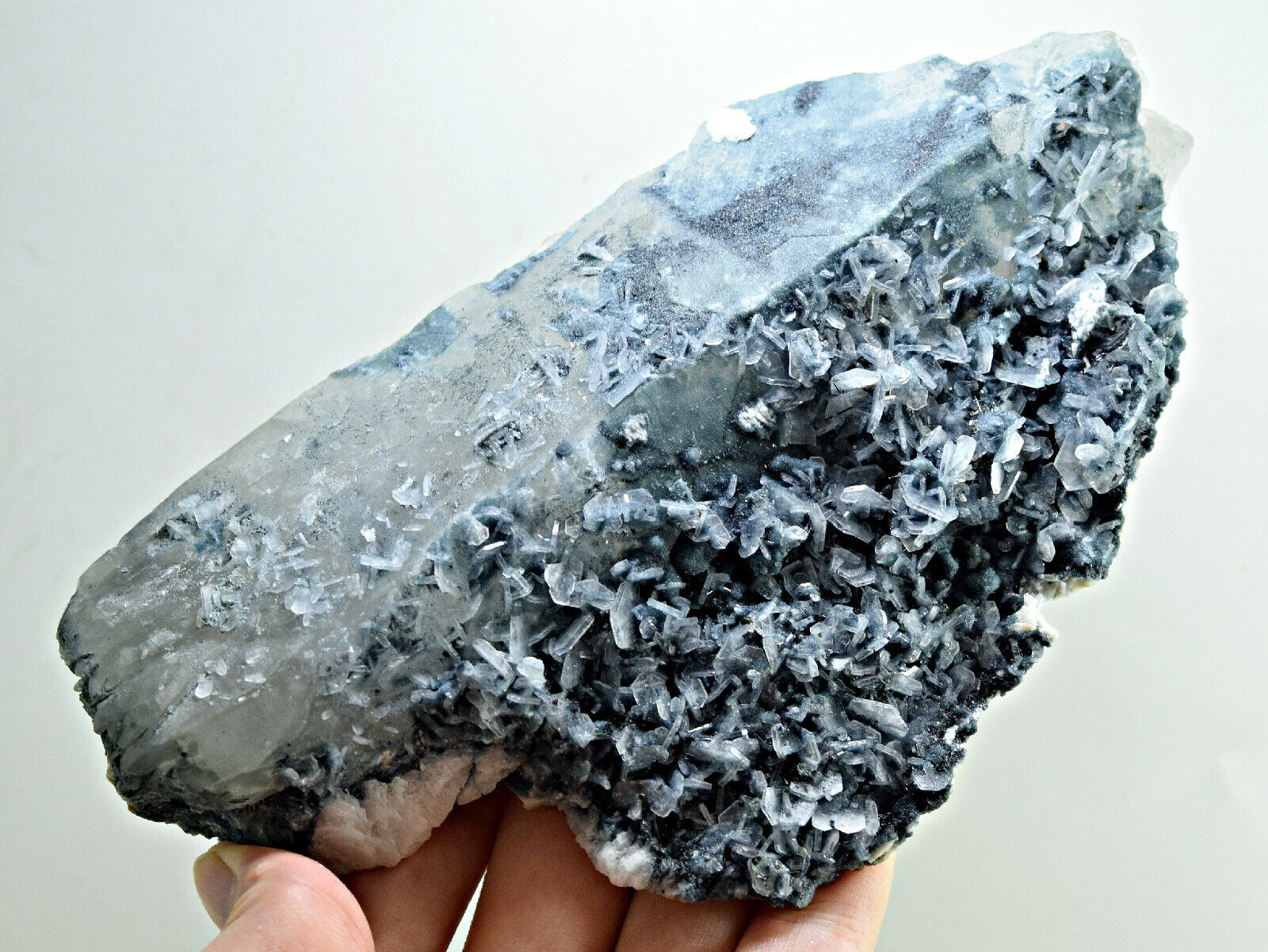 562 GM Ful Terminated Vorobyevite Beryl Rosterite Crystals ON Quartz Crystal@AFG