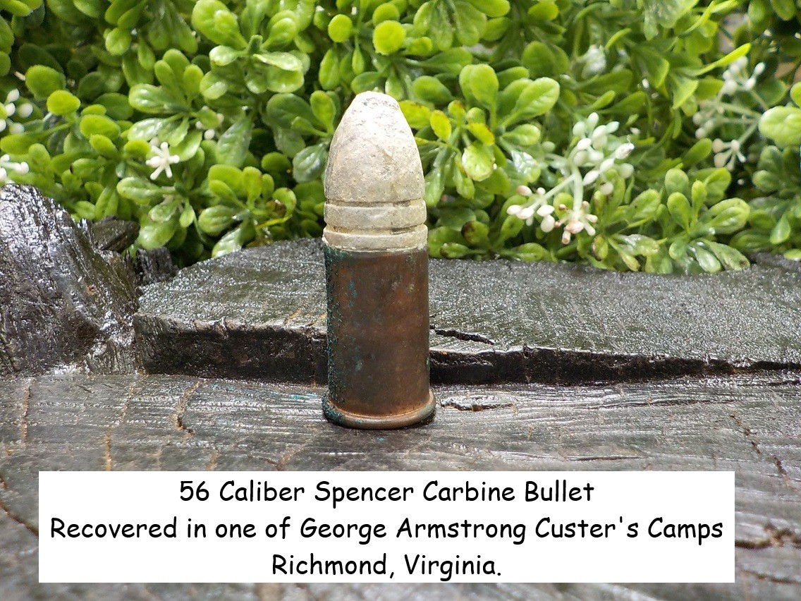 Old Rare Vintage Antique Civil War Relic 56 Caliber Spencer George Custer Camp