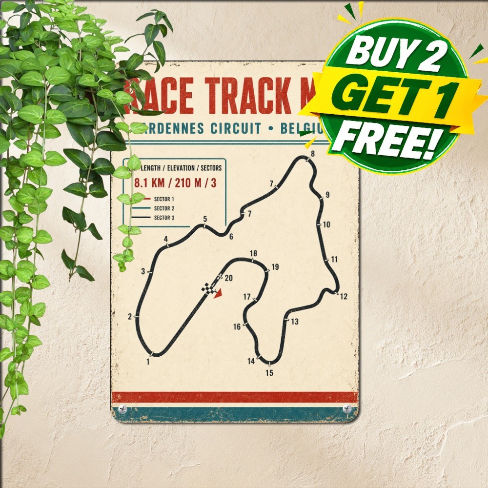 signs dcor spa francorchamps race track map