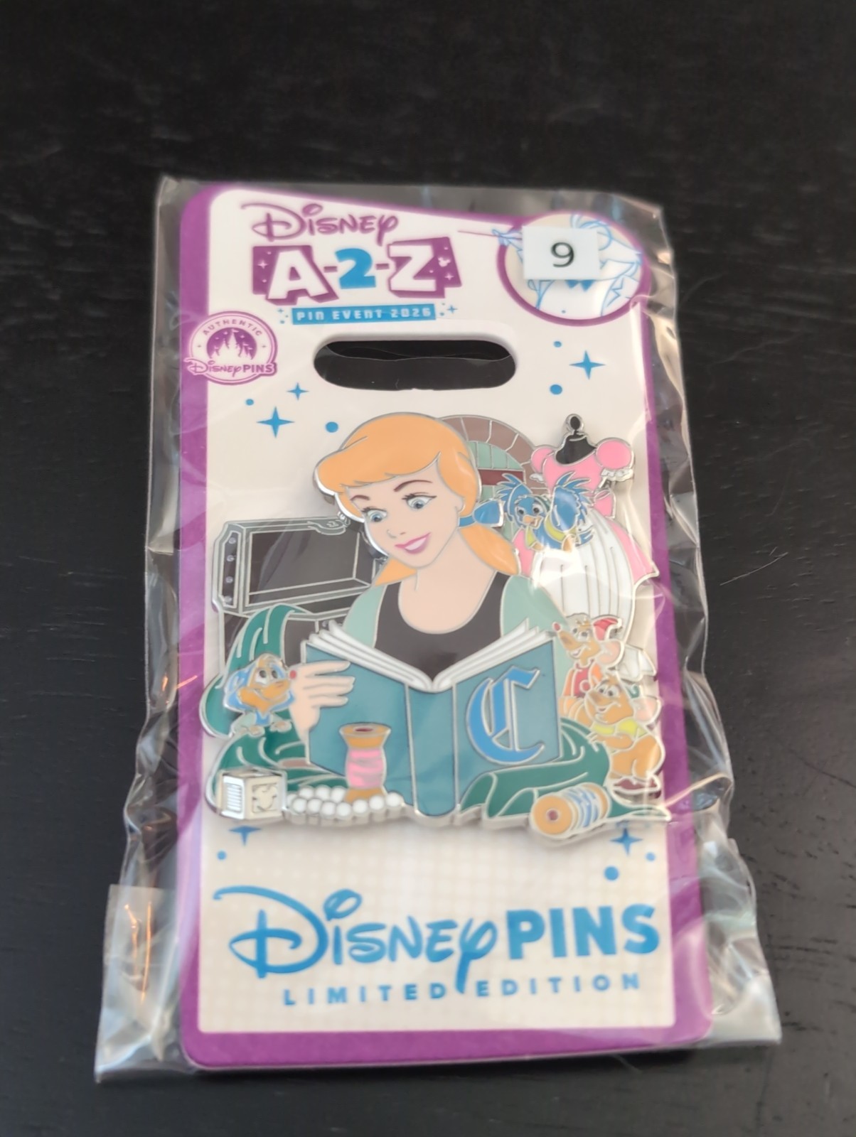 2026 Disney Parks A-2-Z Event Alphabet Collection Cinderella Pin LE 650