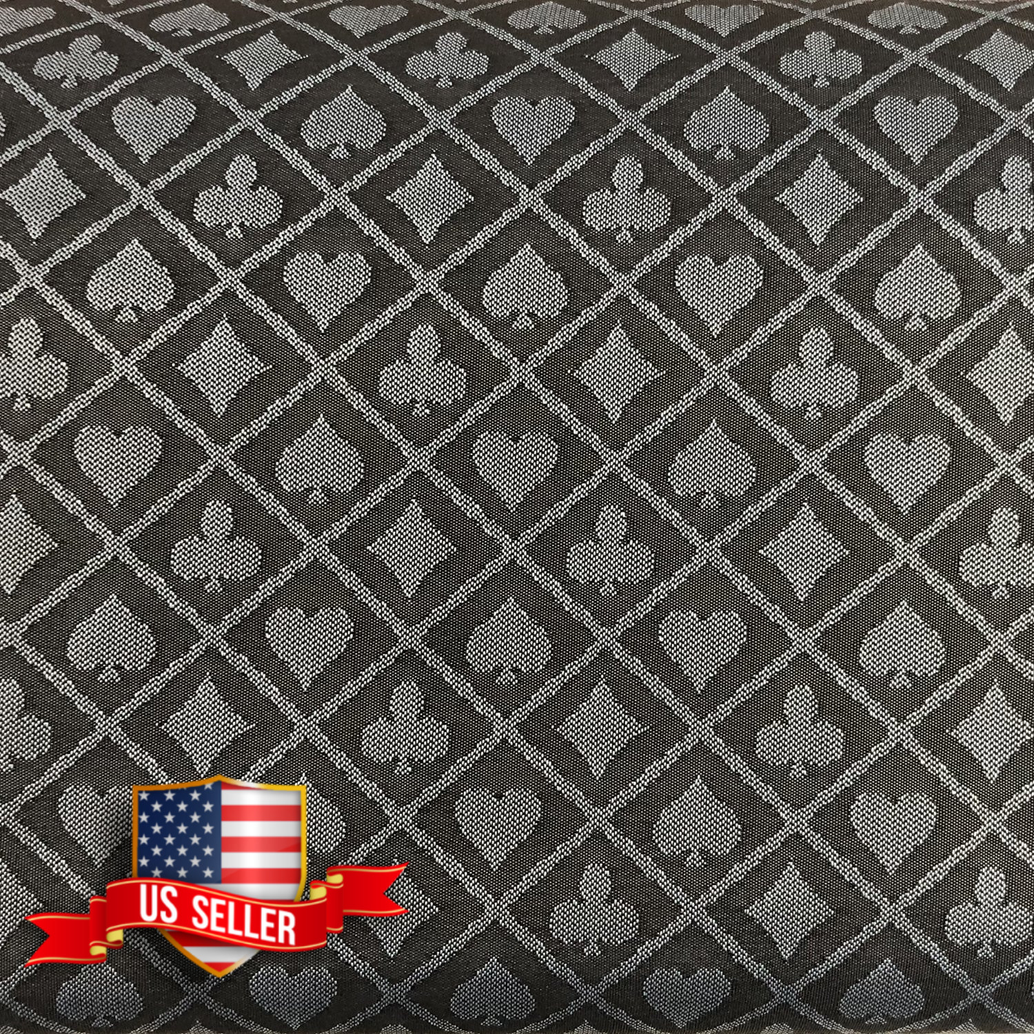 Gray Speed Cloth Poker Table Felt Top Cover 108 x 60 in