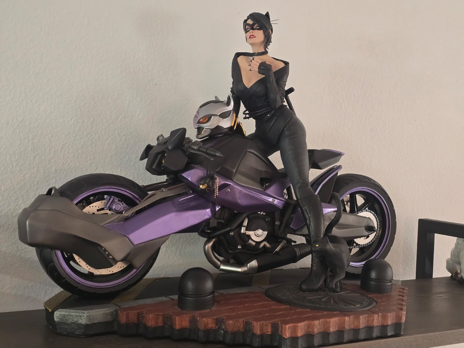 XM Studios Catwoman Samurai on Motorcycle statue RARE in U.S.  1/4 scale