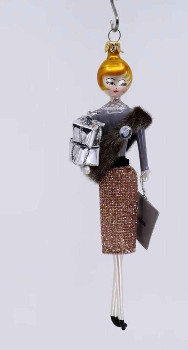 Soffieria De Carlini Neiman Marcus Blonde Fashion Lady Boucle Skirt Ornament Ita