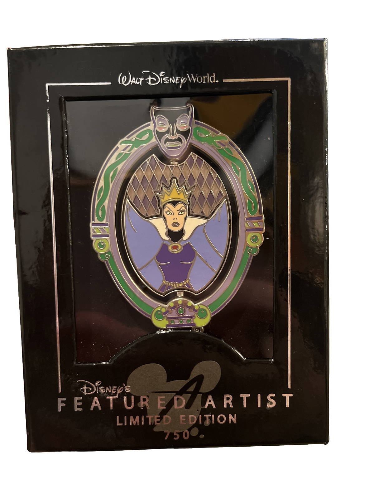 JUMBO Disney Featured Artist Evil Queen Transformation LE750 SPINNER RARE Pin