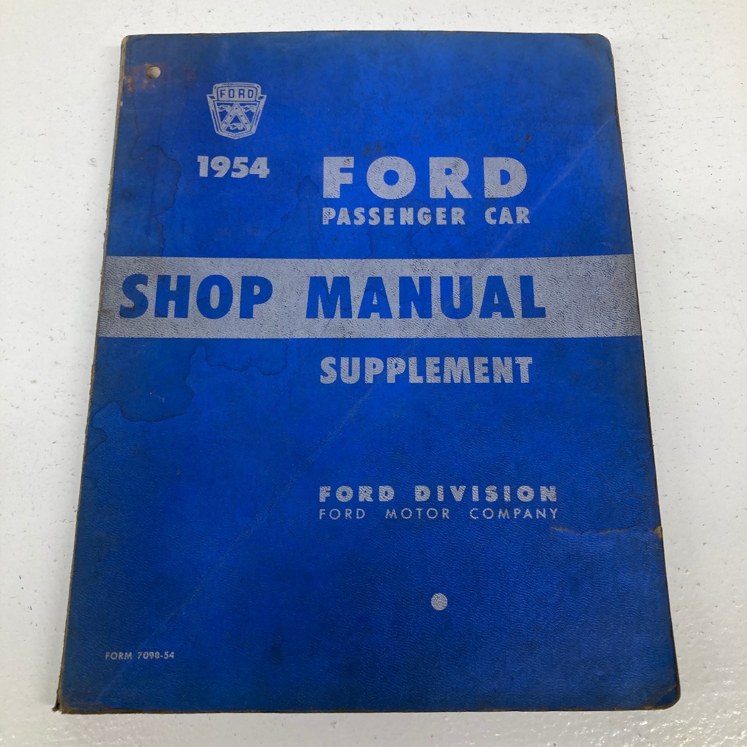 Ford Passenger Car Shop Manual Supplement FoMoCo 1954