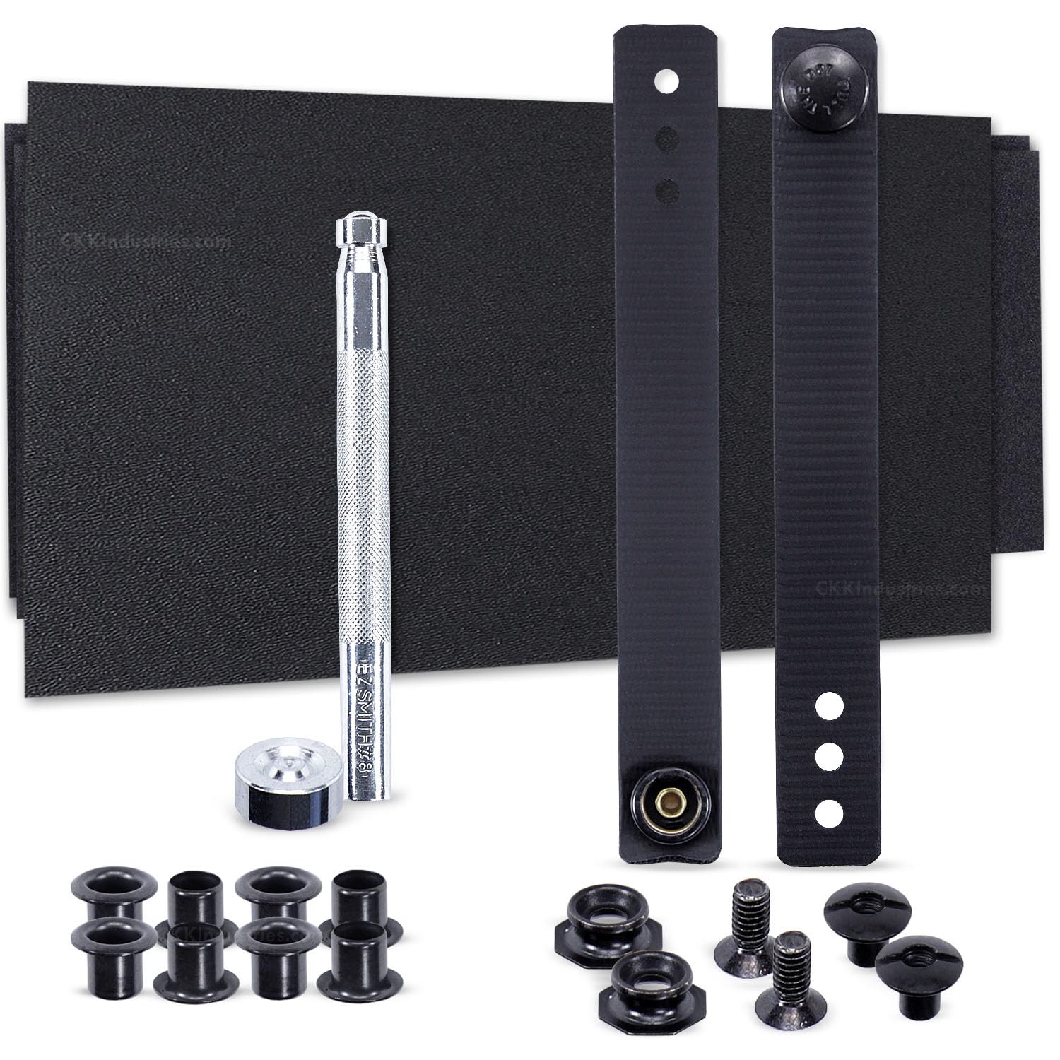 DIY Sheath Making Kit - 1-Piece Design - KYDEX - P1 Texture - Black - IWB Sof...