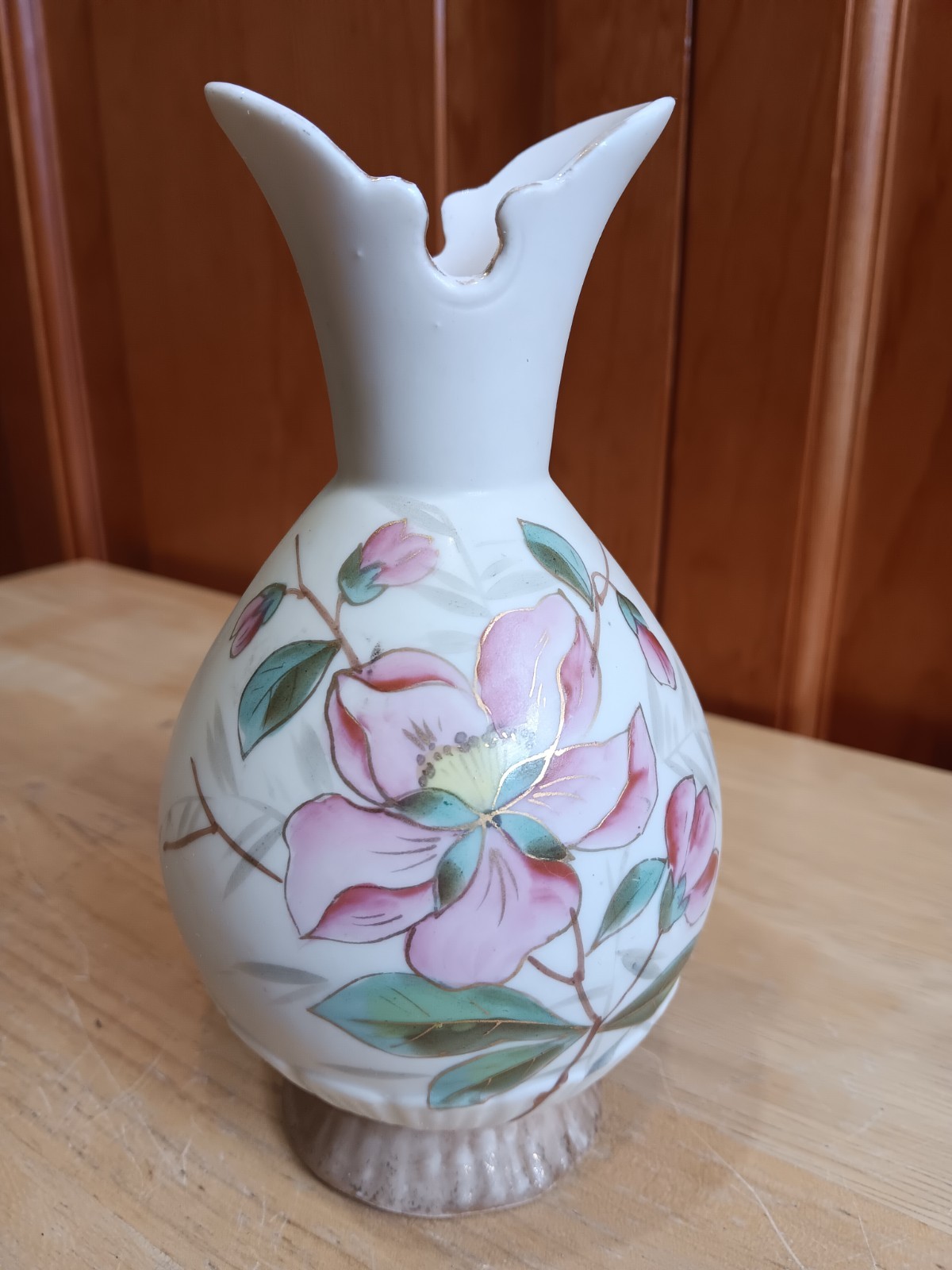 Antique RH Robert Hanke Austria Porcelain Floral Vase Art Nouveau