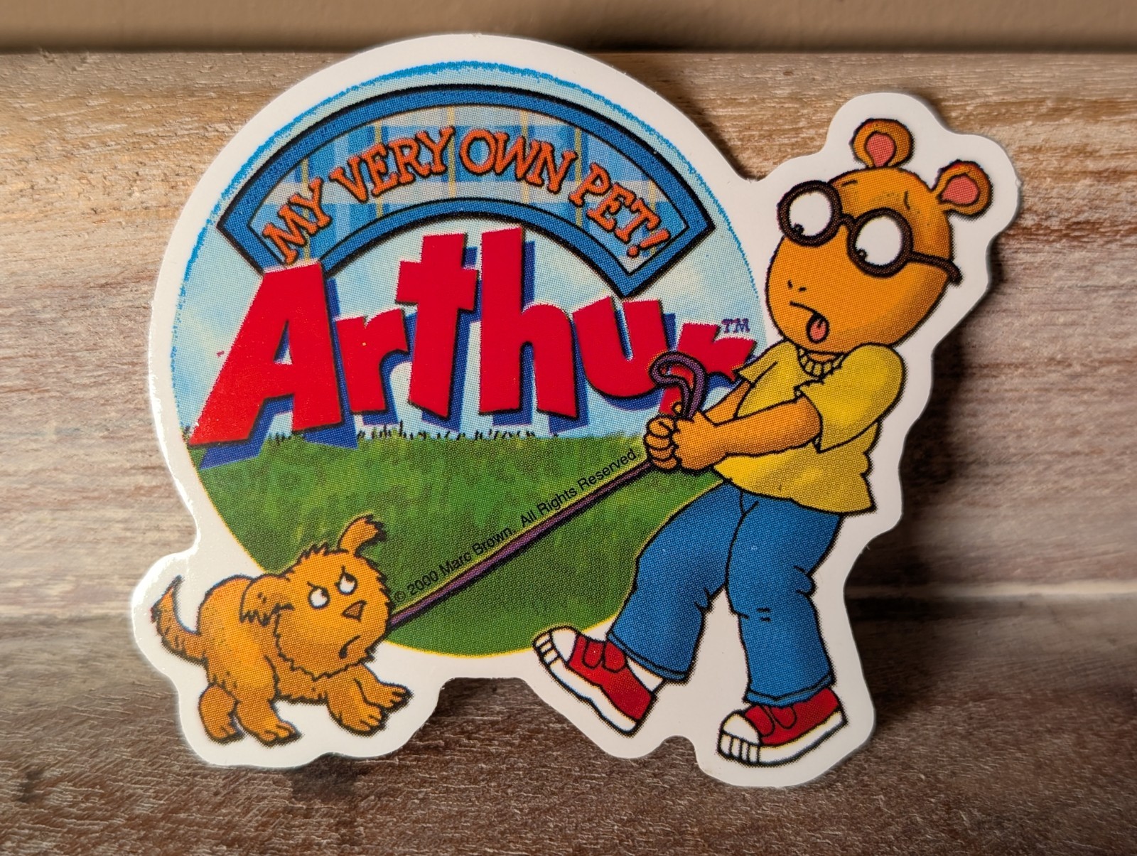 VINTAGE 2000 NICKELODEON Arthur VENDING MACHINE STICKER