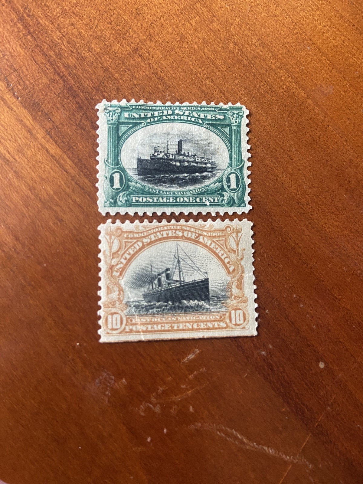 1901 Pan American Exposition Buffalo Stamp Pair Unused