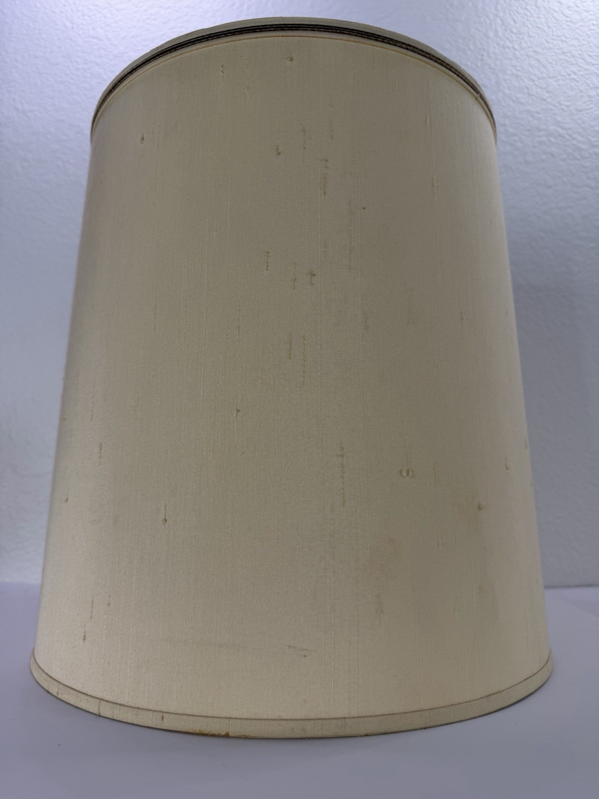 Vintage Stiffel  Textured Drum Barrel Lamp Shade MCM Hollywood Regency modern