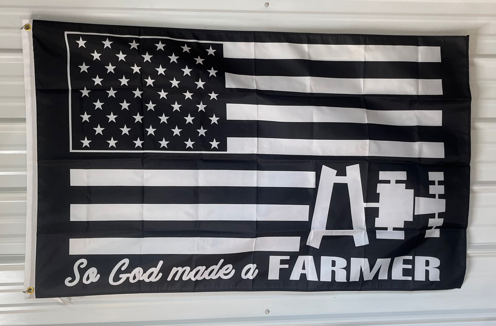Farmers Flag FREE USA SHIP God Made A Farmer B Man Cave America USA Sign 3x5\'