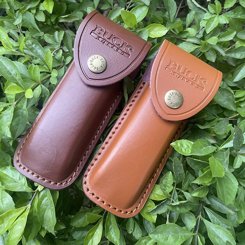 Leather Knife Sheath fits for Buck 110 Folding Hunter to 5
