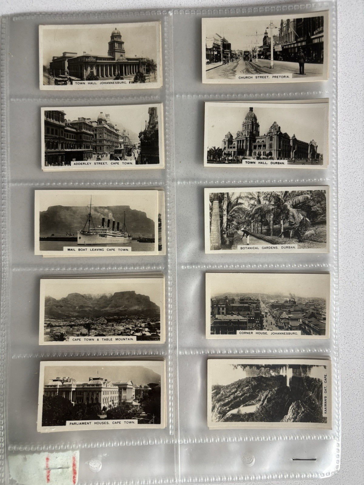 Westminster Cigarette Cards South Africa 2nd Series 1929 Set of 36
