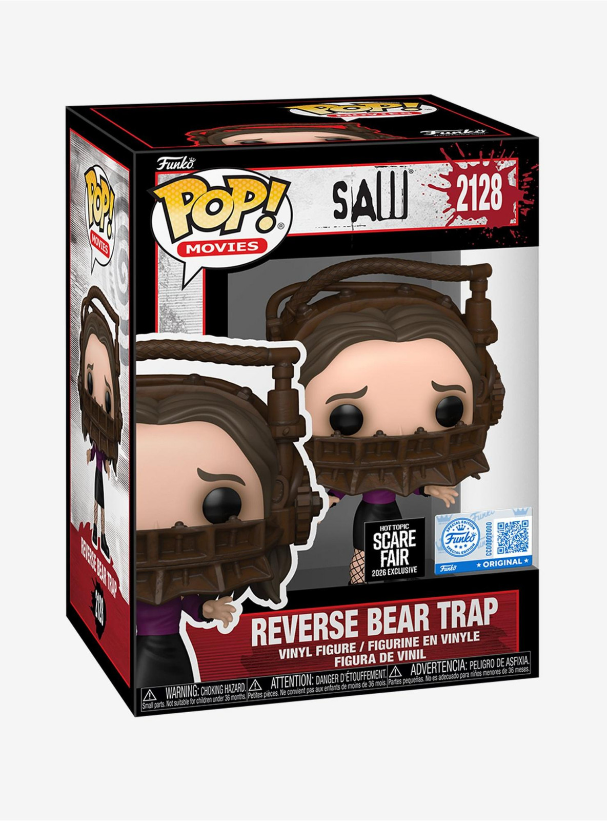 Funko Pop Movies Saw Reverse Bear Trap #2128 Scare Fair 2026 Exclusive