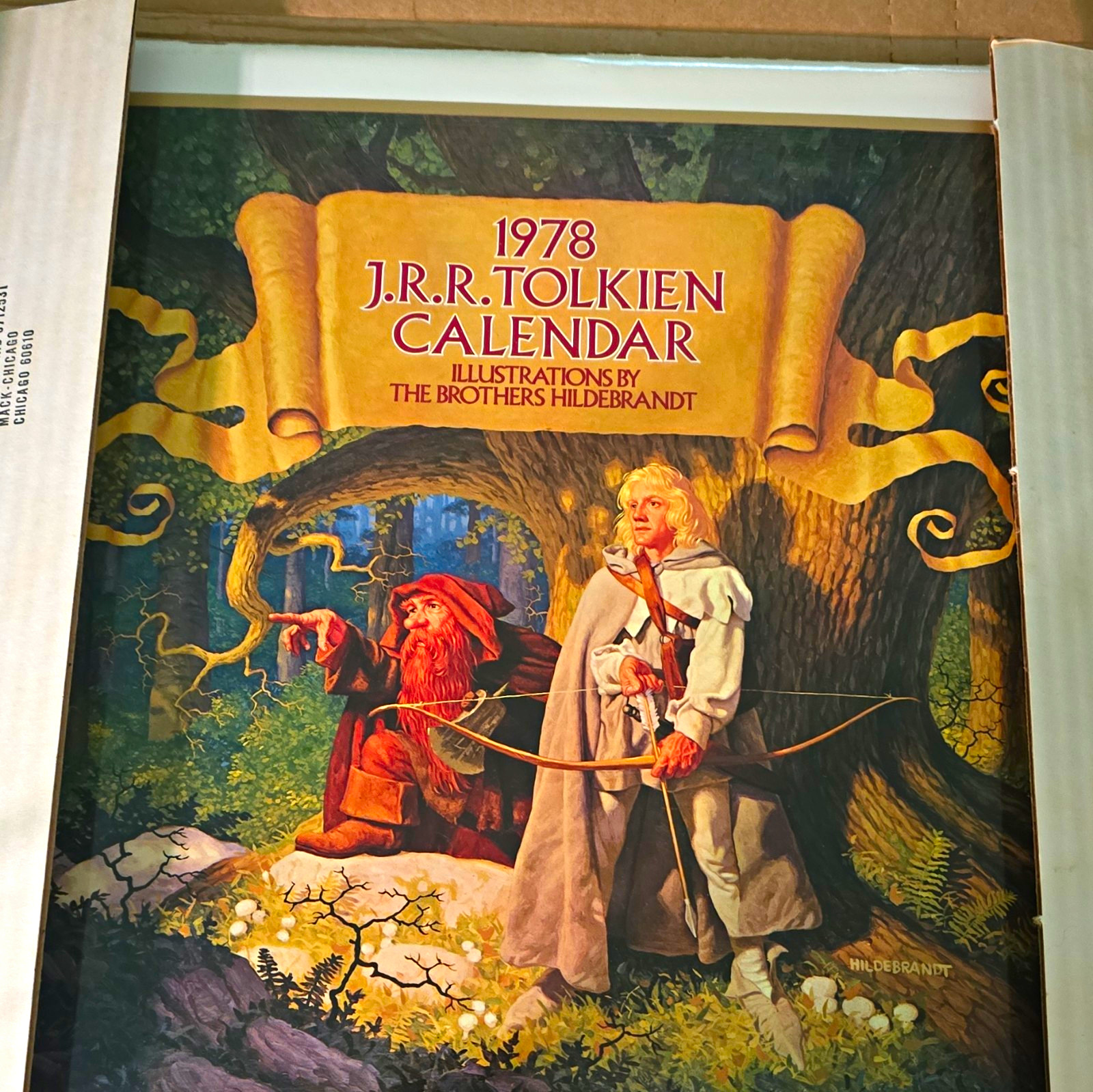 1978 J.R.R. Tolkien Vintage Calendar, Brothers Hildebrandt (Ballantine)