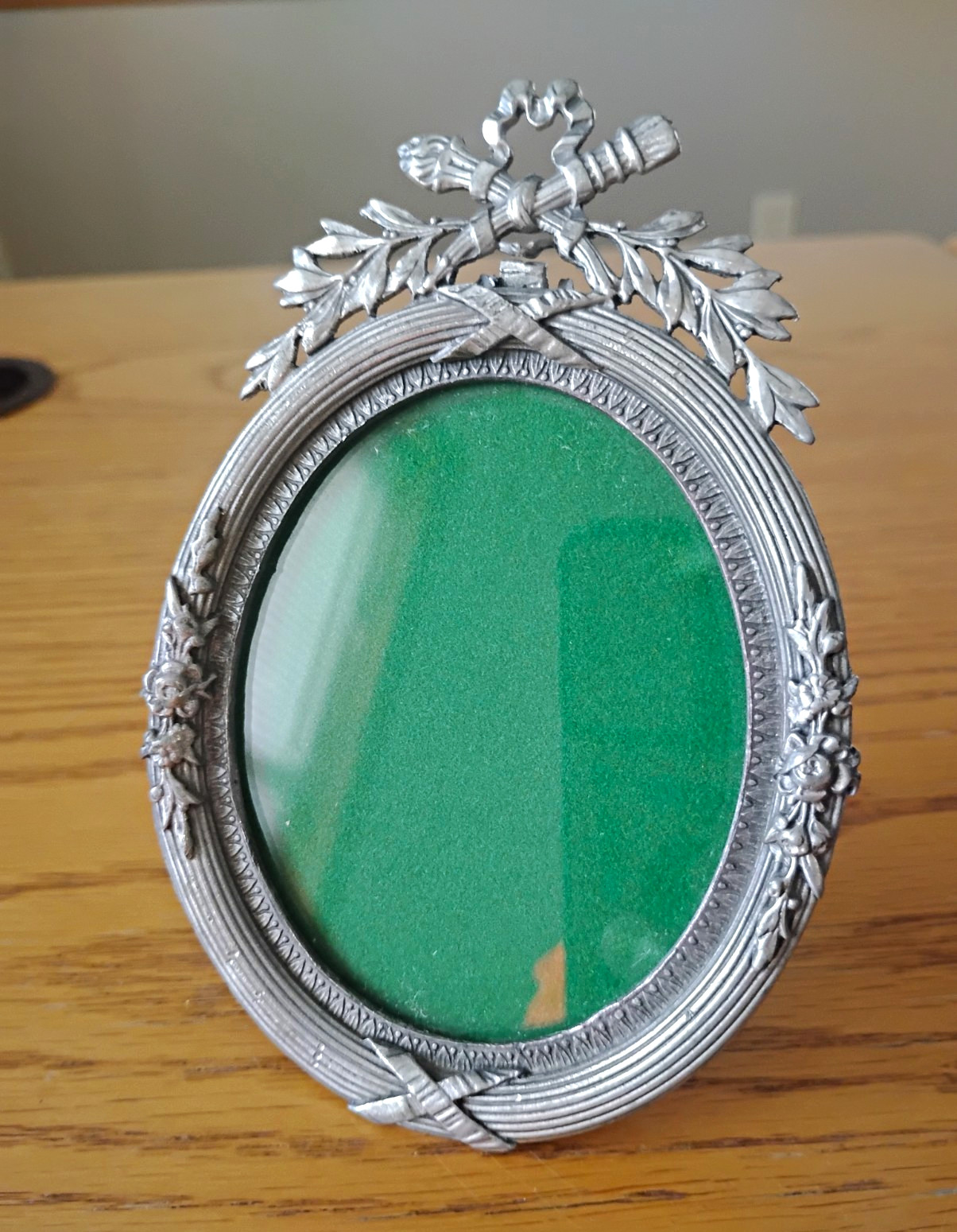 Elias Vintage Artmetal Silver Pewter Ornate Standing Picture Frame 3.5 x 5.5