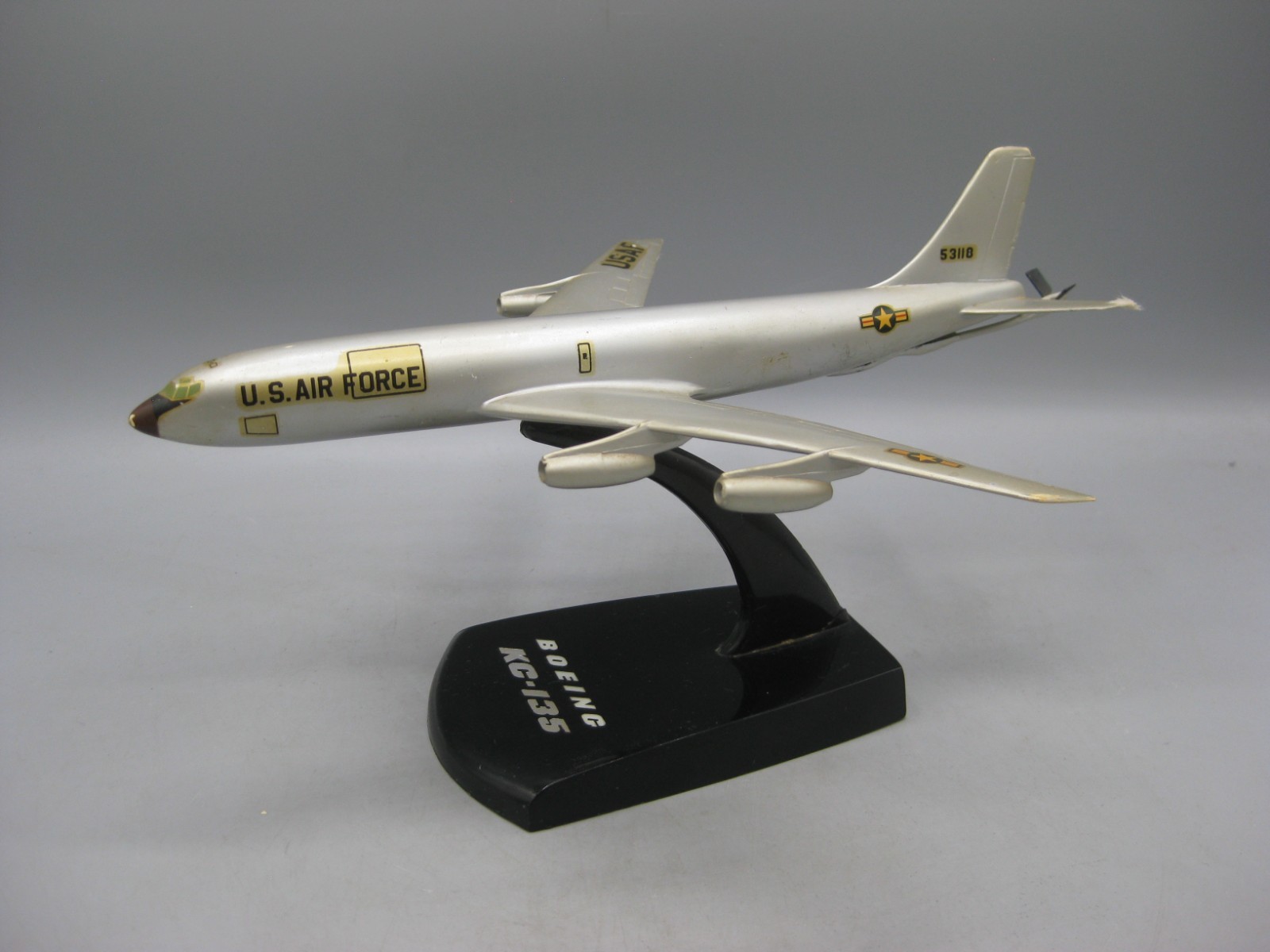 Vtg 50's Topping USAF Boeing KC-135 Stratotanker Airplane Desktop Display Model