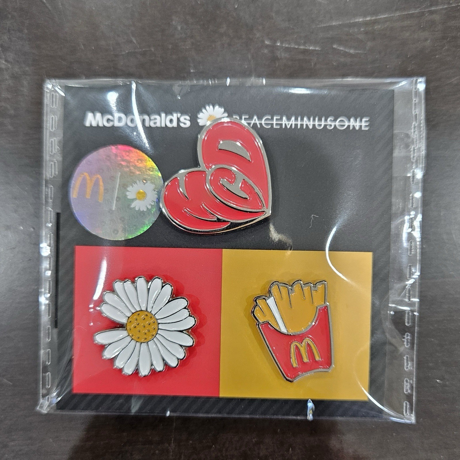 G-Dragon x McDonald’s PEACEMINUSONE Pin Set Korea Exclusive GD Collab New