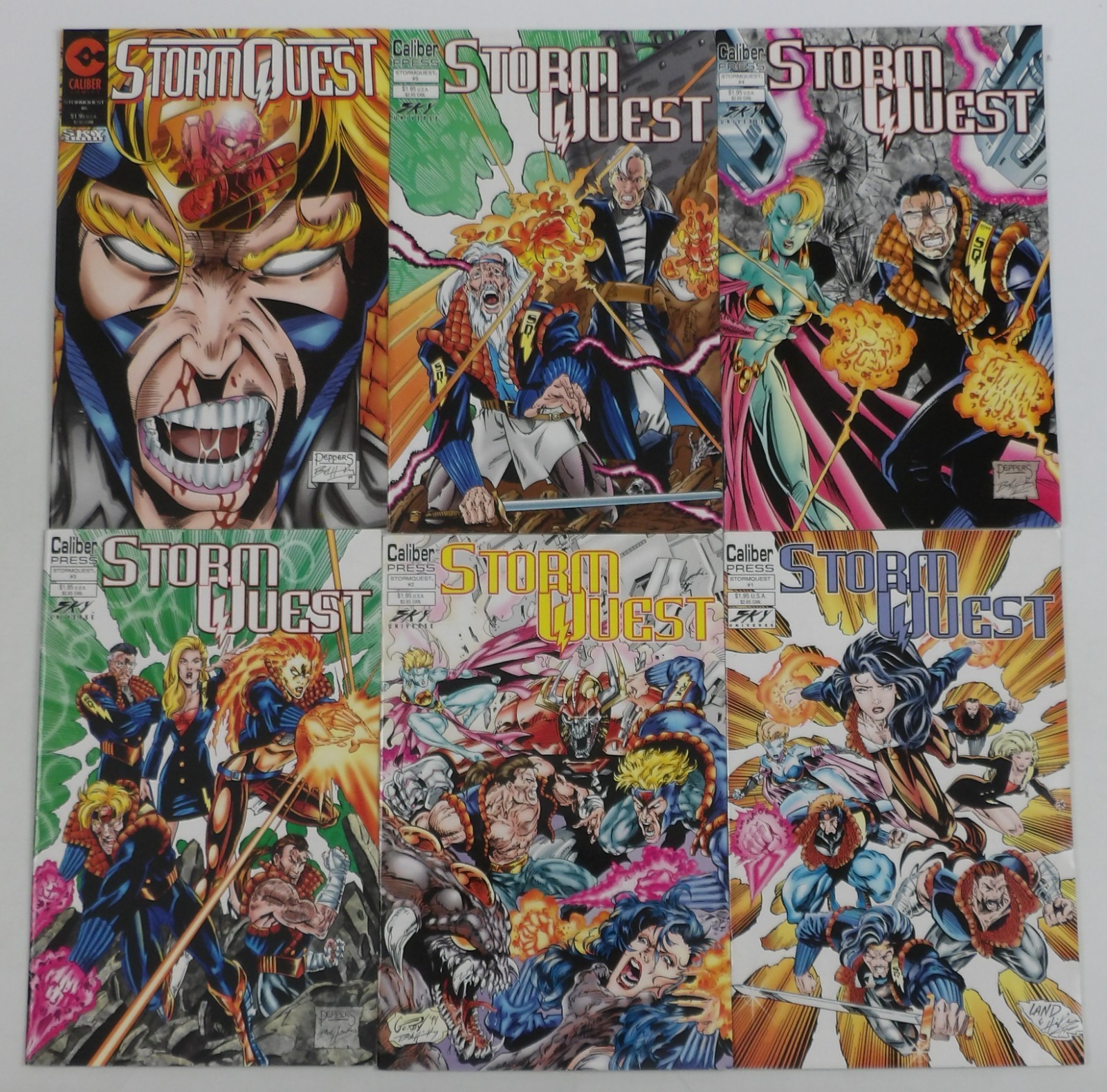 StormQuest #1-6 FN complete series - Storm Quest - Caliber - early Greg Land