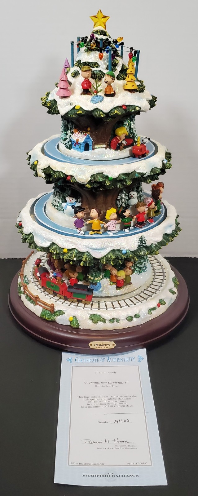 Bradford Exchange-A Peanuts Christmas Illuminated Tree-COA-15
