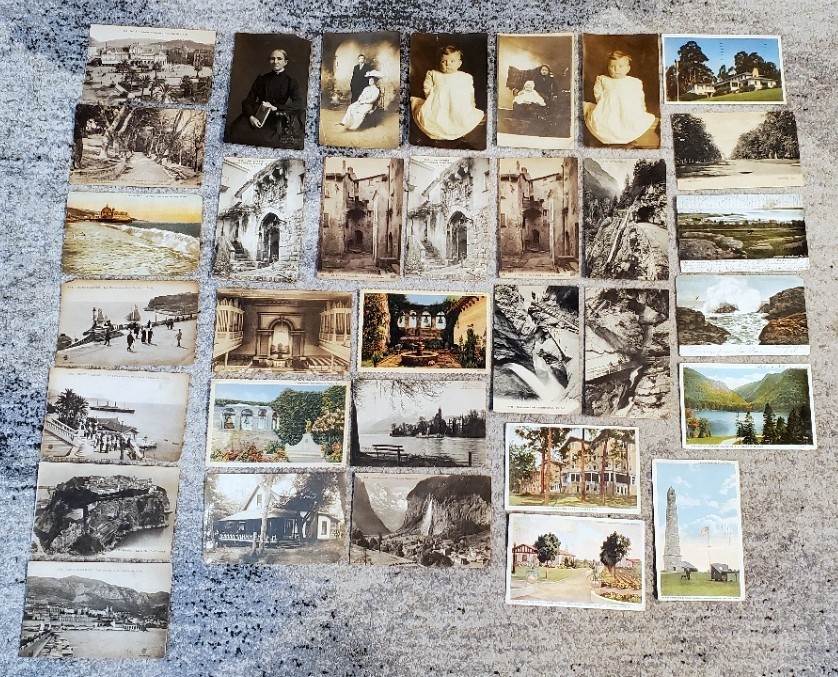 Lot 33 Vintage Real Photo RPPC Postcards Foreign French Nice Portrait Studio