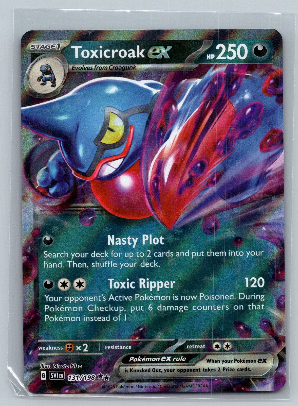 SV01: Scarlet & Violet Base Set #131/198 Toxicroak ex