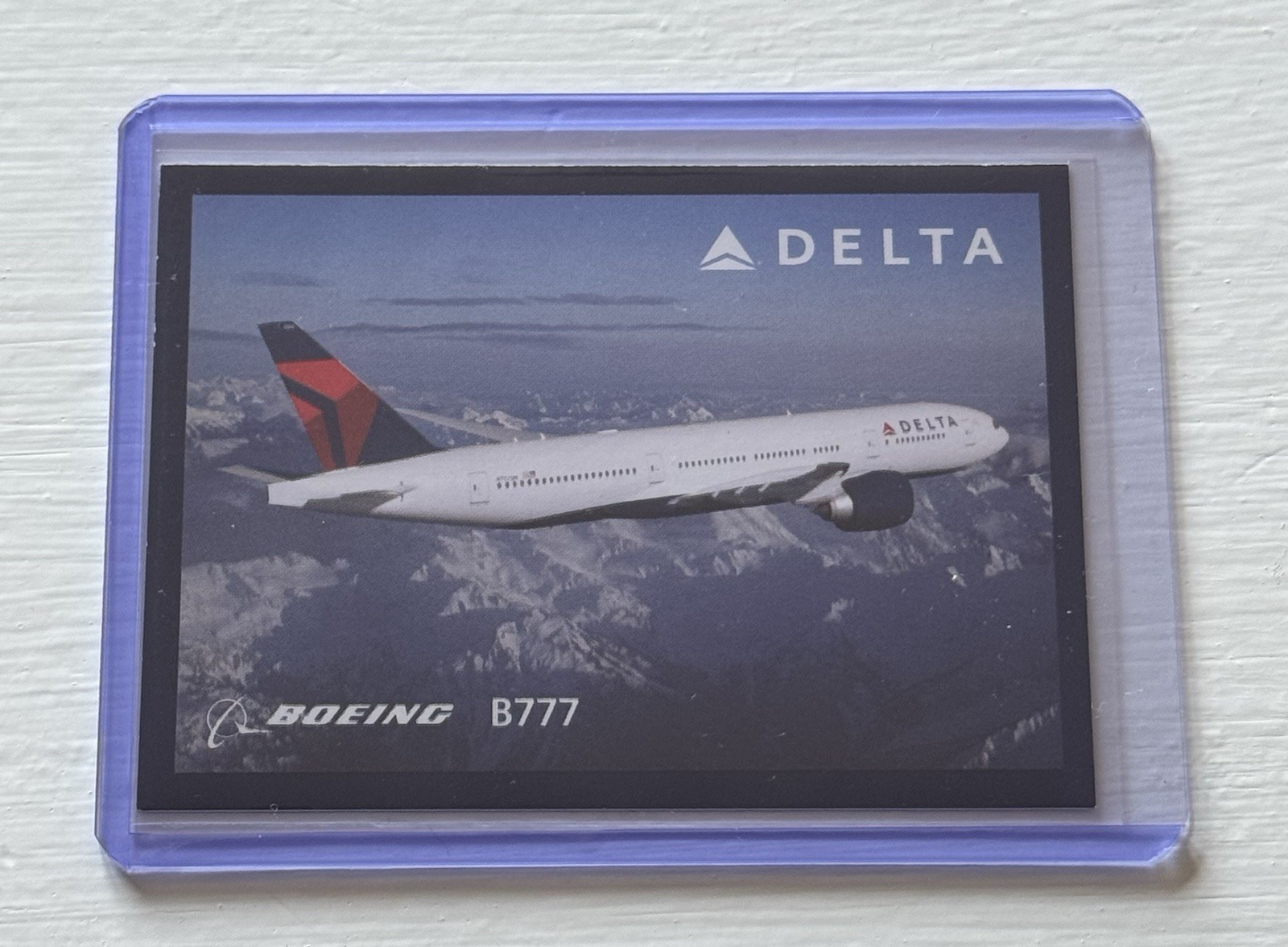RARE 2010 Delta Trading Card #24 Boeing 777