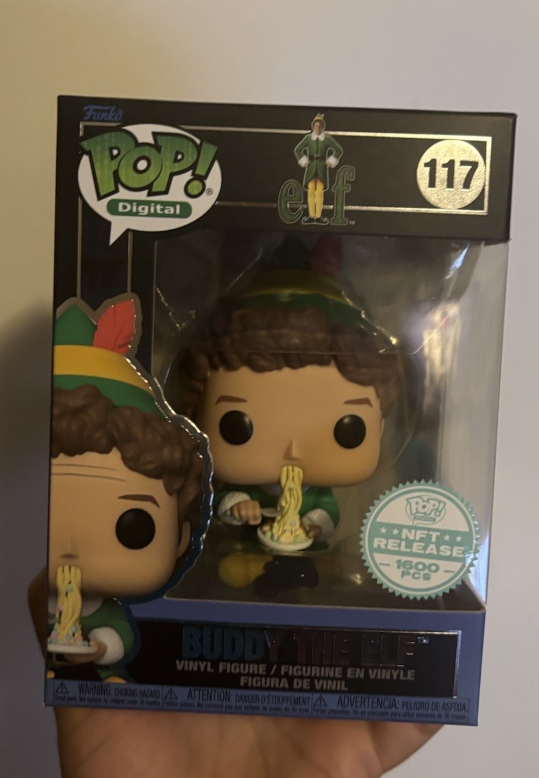 Funko Pop Digital: Elf - Buddy the Elf Eating Noodles #117 Legendary LE 1600