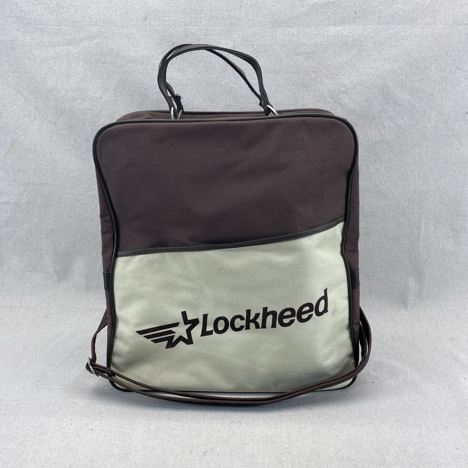 Vintage Lockheed Employee Kit Canvas Tote Bag Luggage Pre Martin Marietta