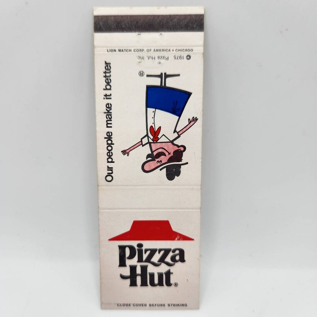 Vintage Matchcover Pizza Hut 1975 Advertising