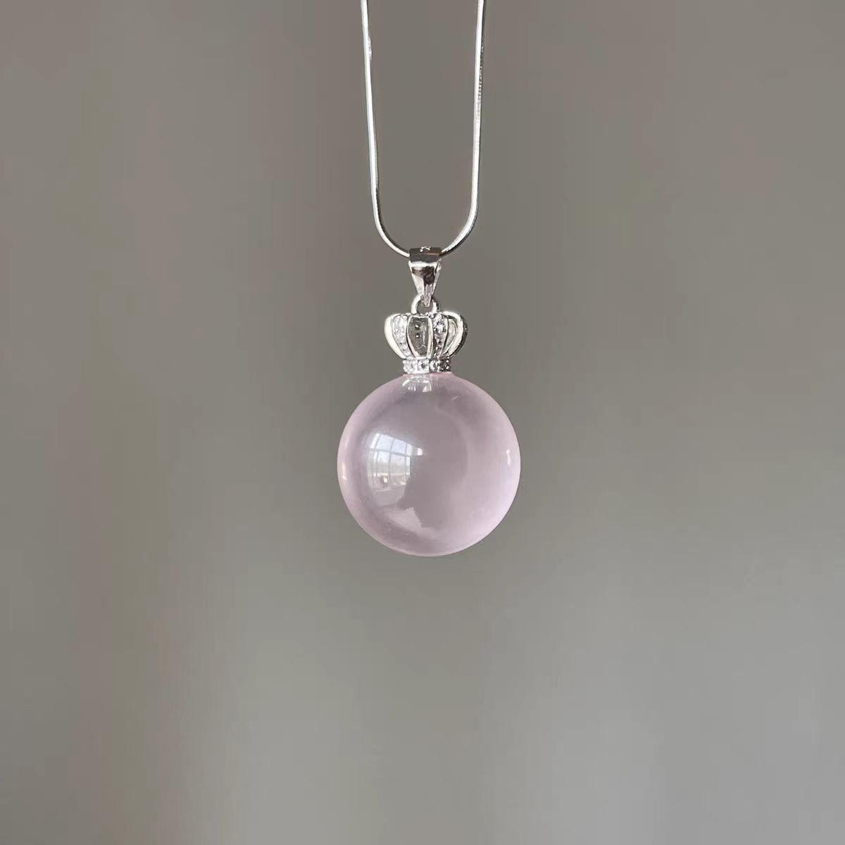 Natural  star Rose Quartz Crystal  Quartz Crystal Fashion Woman  Pendant
