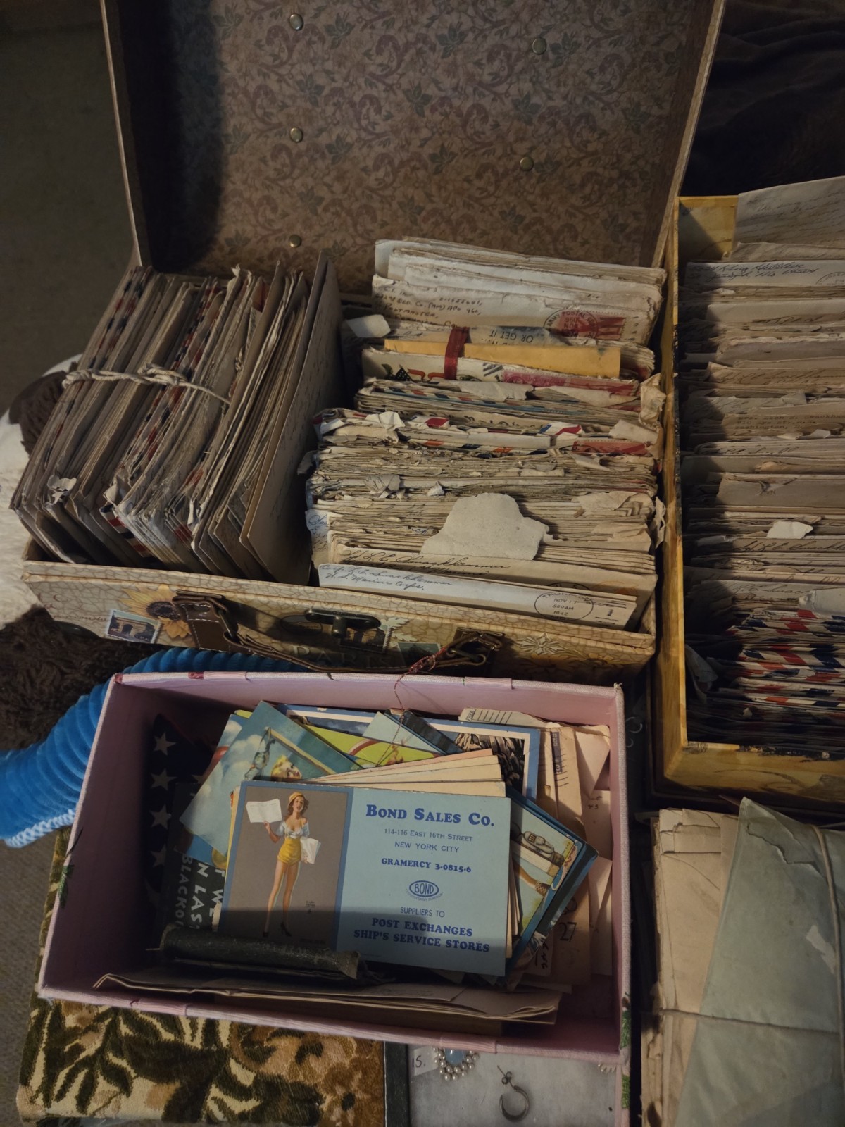 Vtg Lot 500+ Handwritten Letters Post Cards Ephemera Military  1940s  Wash DC
