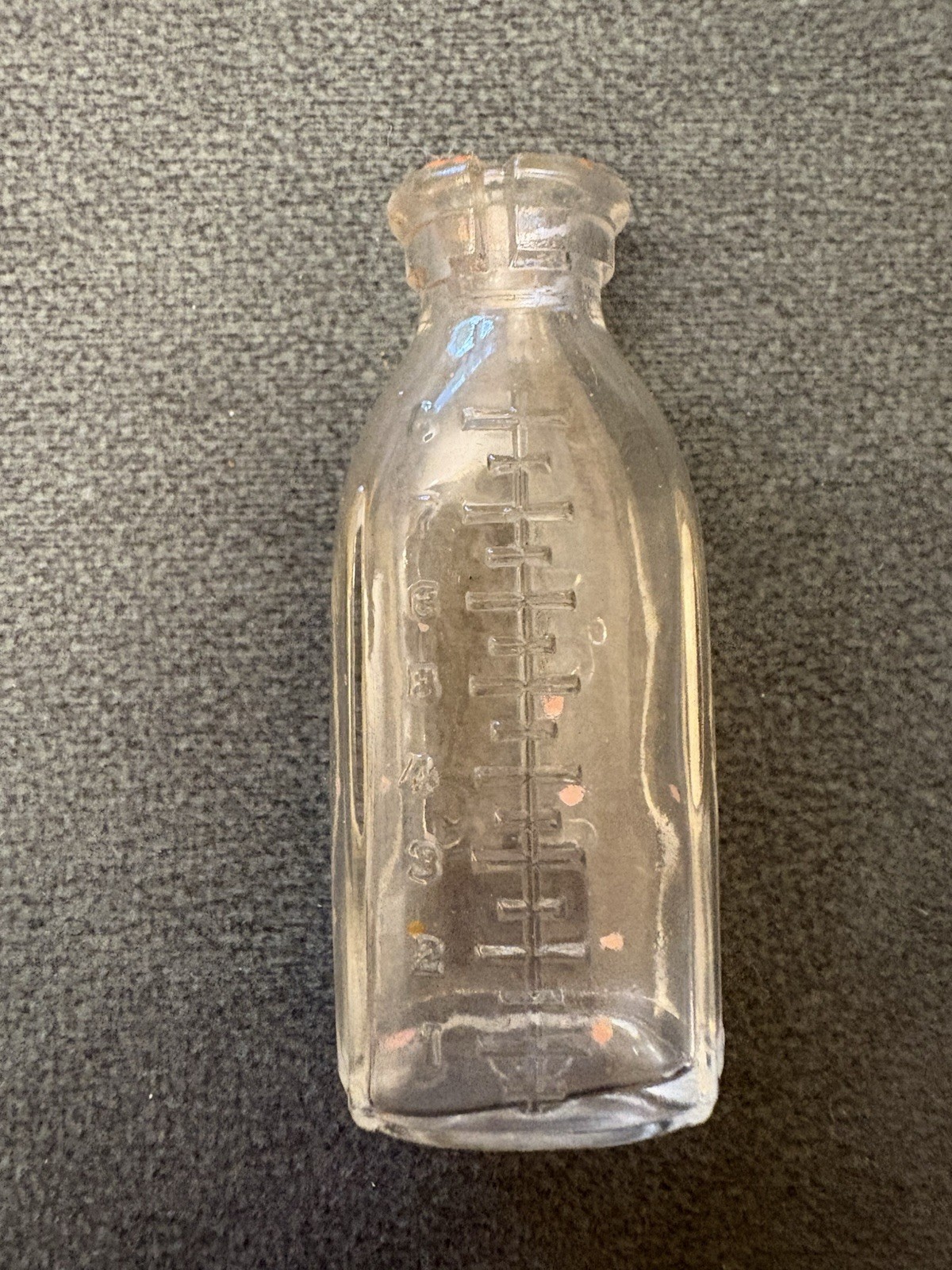 Antique Vintage Miniature Dolls Glass Baby Feeder Feeding  Bottle.