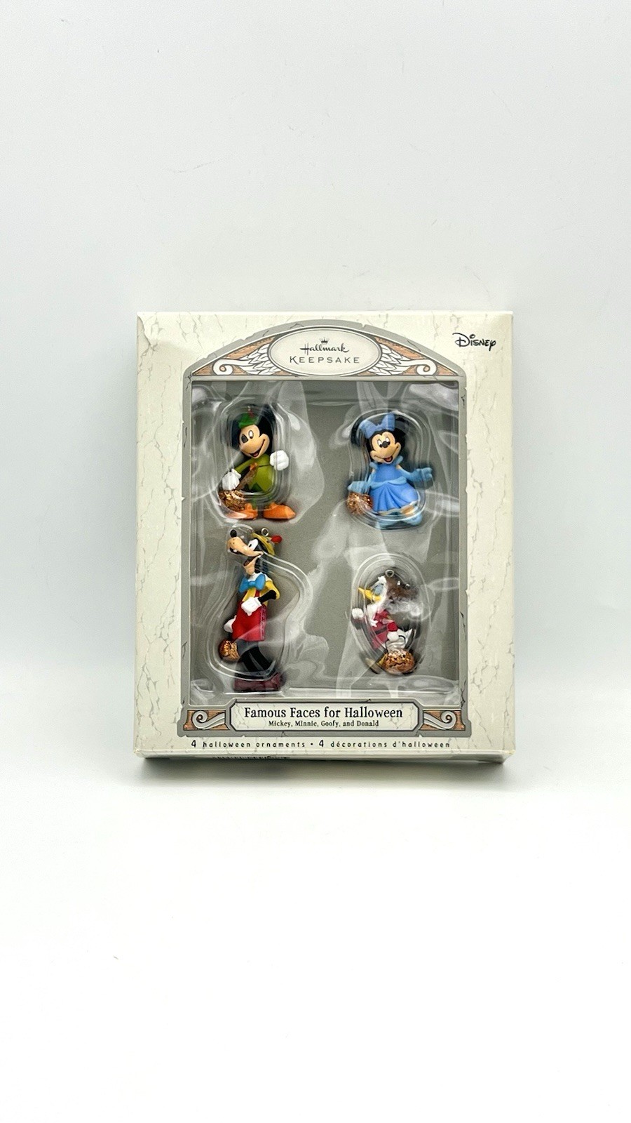 Hallmark Keepsake Disney Famous Faces Halloween Ornaments Mickey Minnie 2007 EXC