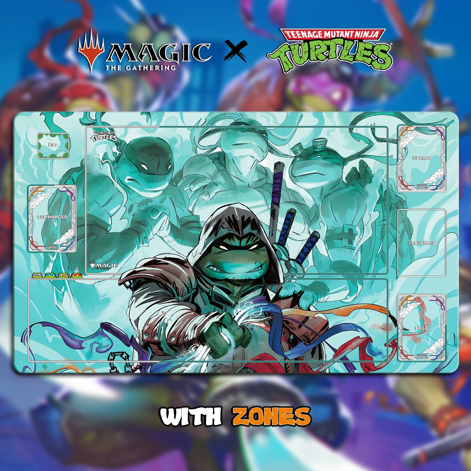 MTG X TMNT Playmat TCG | 24x14\