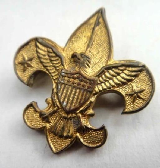 1930s antique TENDERFOOT BOY SCOUT badge PIN bsa BE PREPARED bs of a 1911
