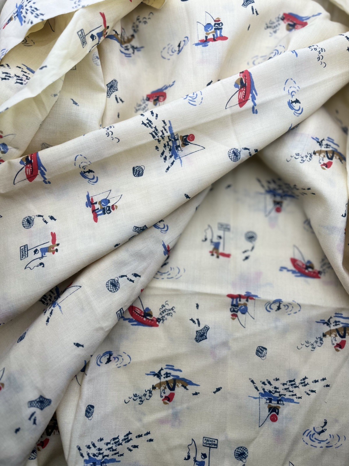 Vintage 1960s German Fabric; 