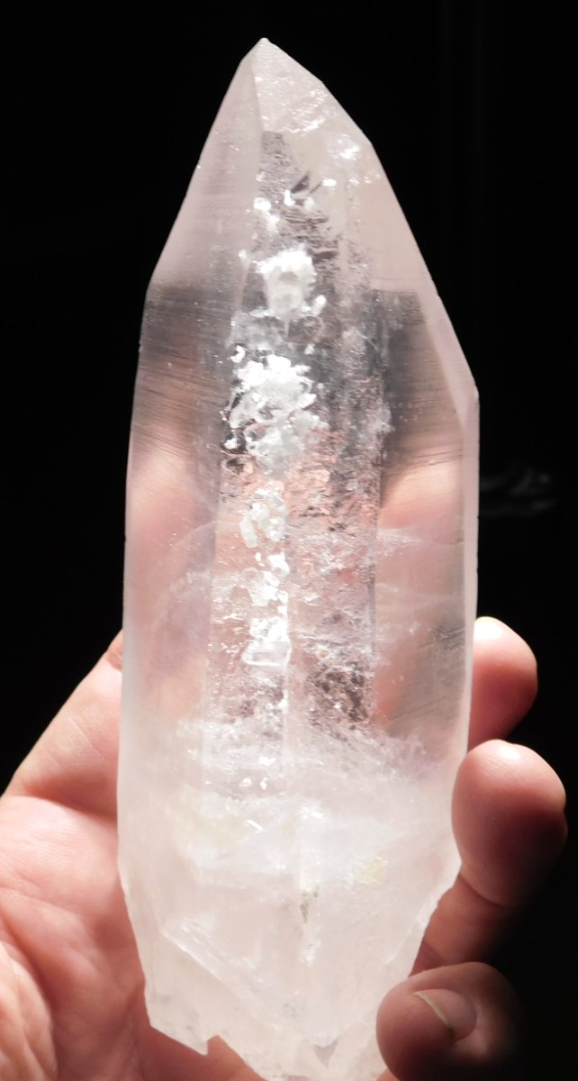 Big Semi Translucent LEMURIAN Quartz Crystal From Brazil 443gr