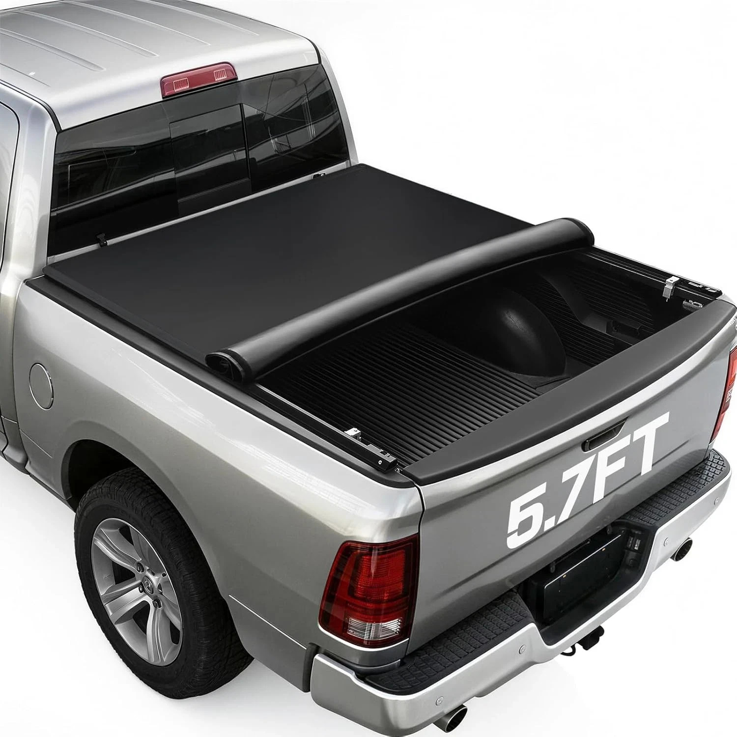 Soft Roll-Up Truck Bed Tonneau Cover Compatible with 2009-2026 Dodge Ram 1500 (I Soft Roll-Up Truck Bed Tonneau Cover Compatible with 2009-2026 Dodge Ram 1500 (I