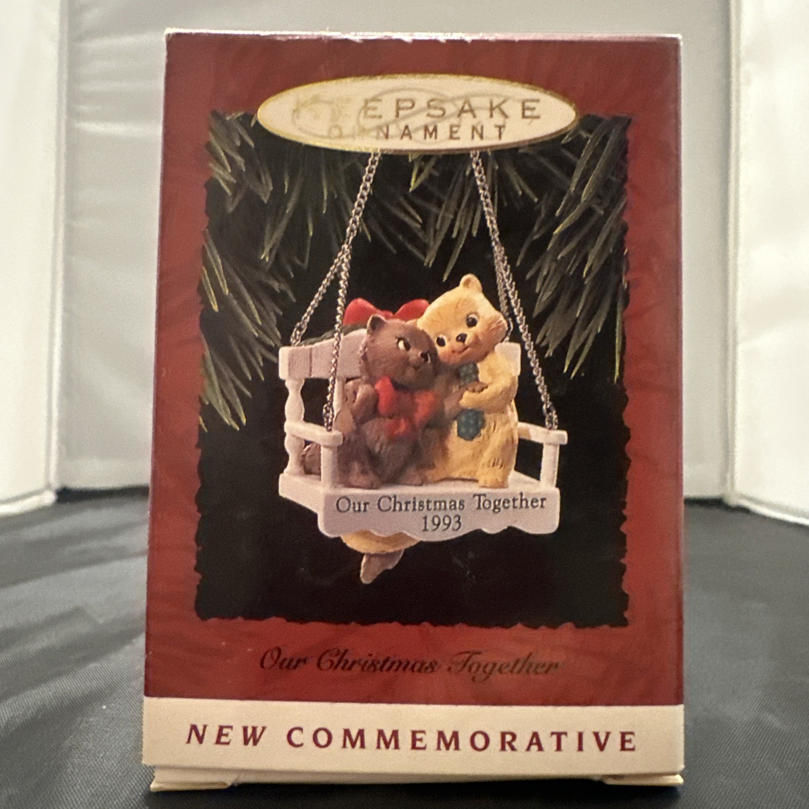 Hallmark Our Christmas Together Commemorative Keepsake Ornament 1993 Cat Kittens