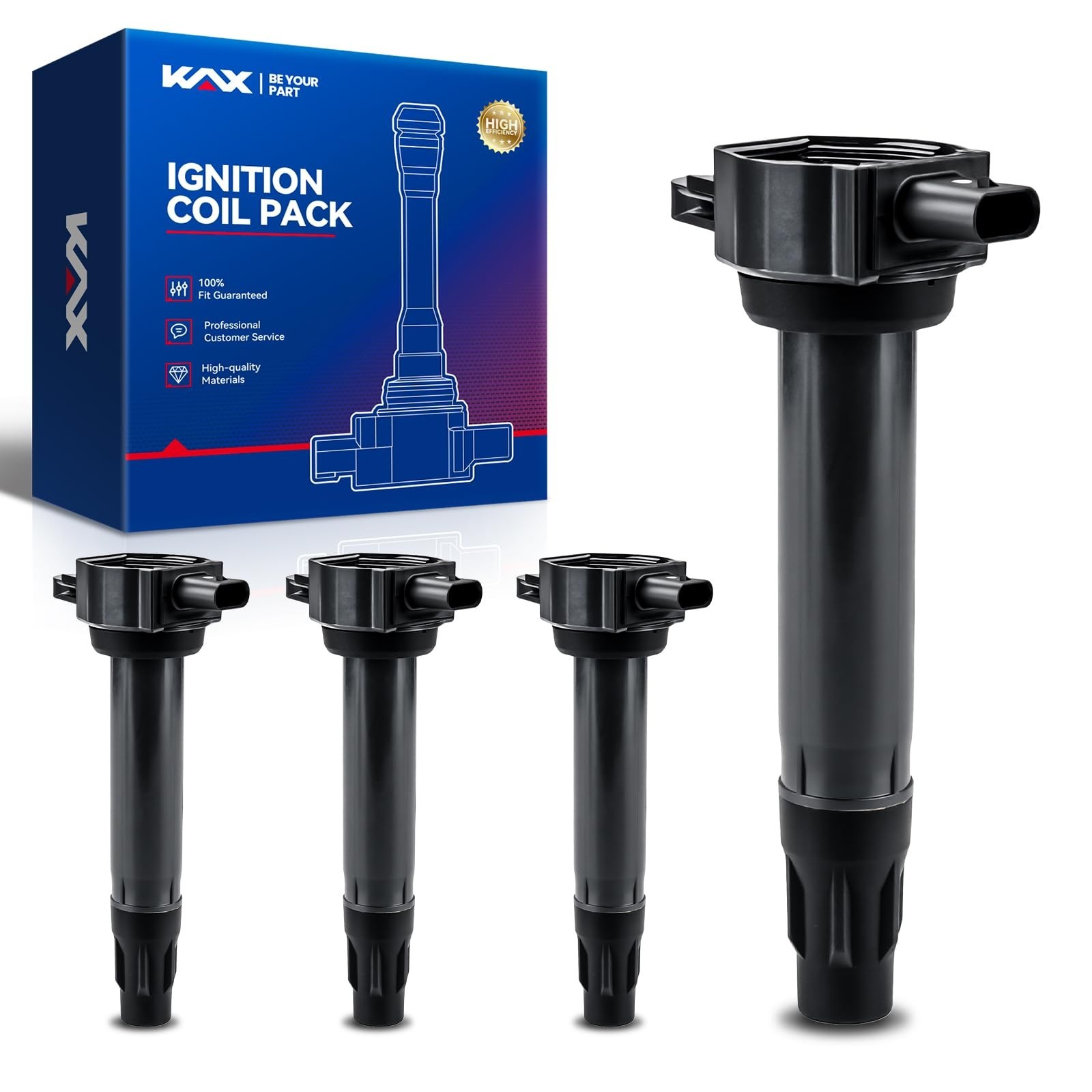 KAX UF557 Engine Ignition Coil Packs 4 Pcs for Chrysler Dodge Jeep