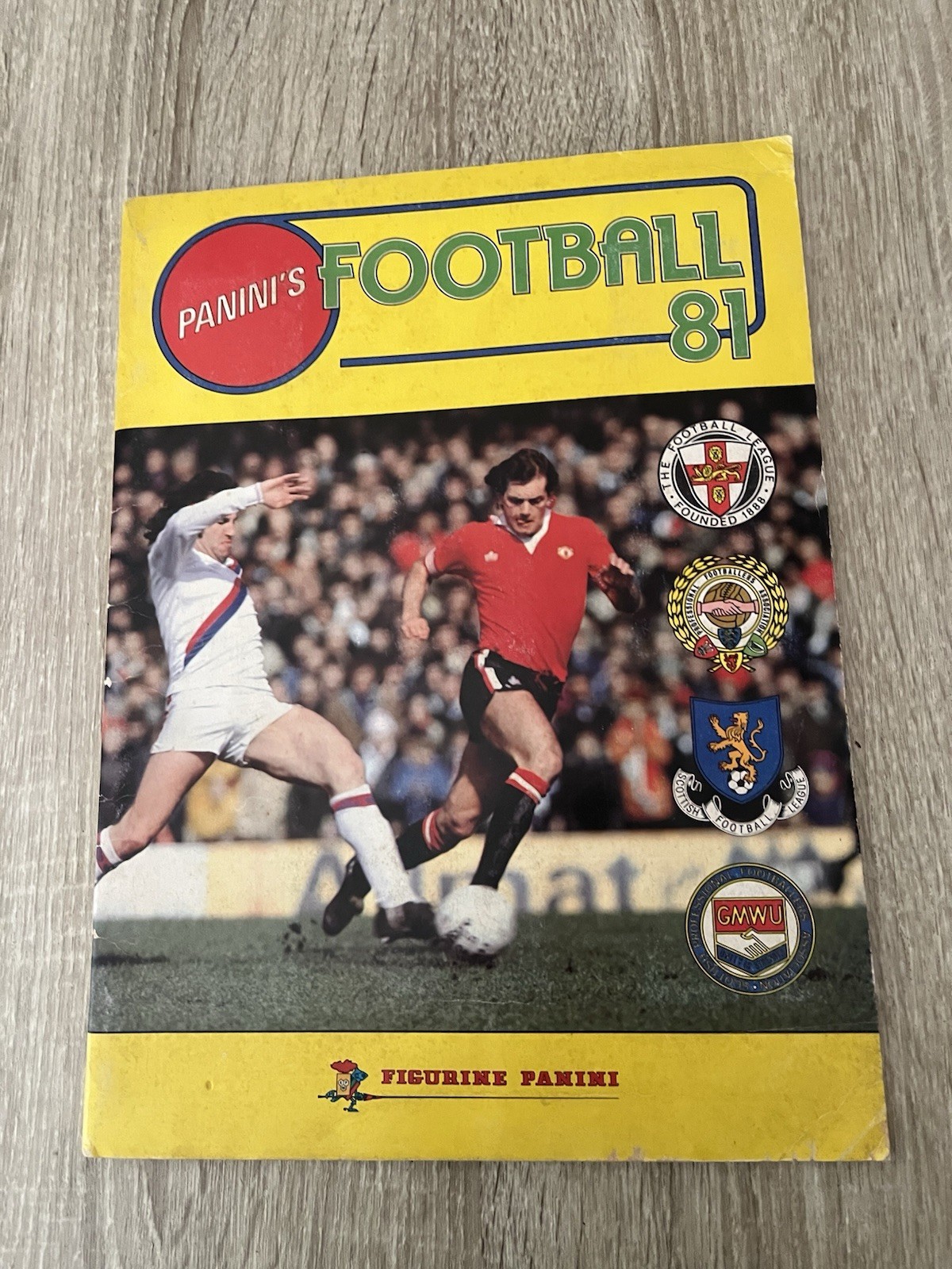 1981 Panini Football 81 Football League Football Action Figure Album Incomplete