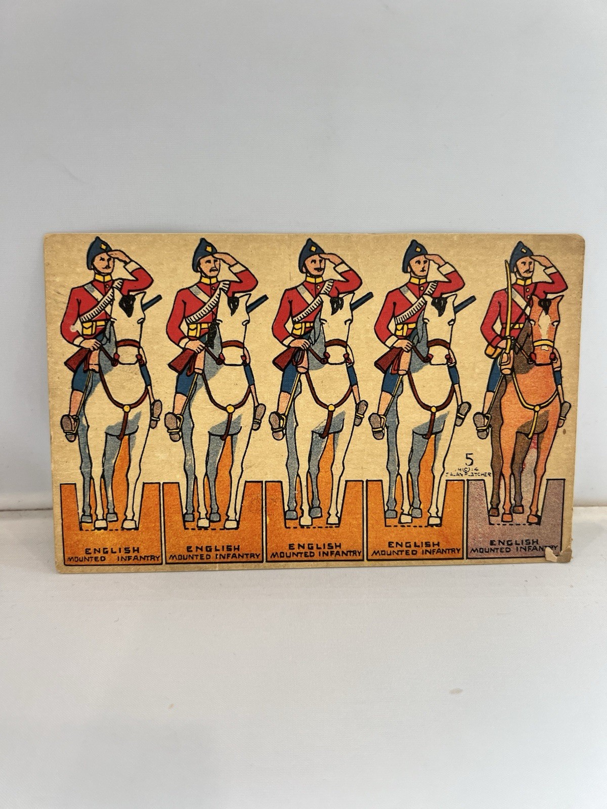 1914 paper cutout postcard 