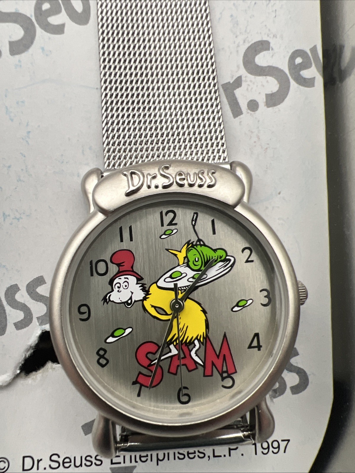 Vintage 1977 Dr Seuss Green Eggs And Ham Watch.Running.Read
