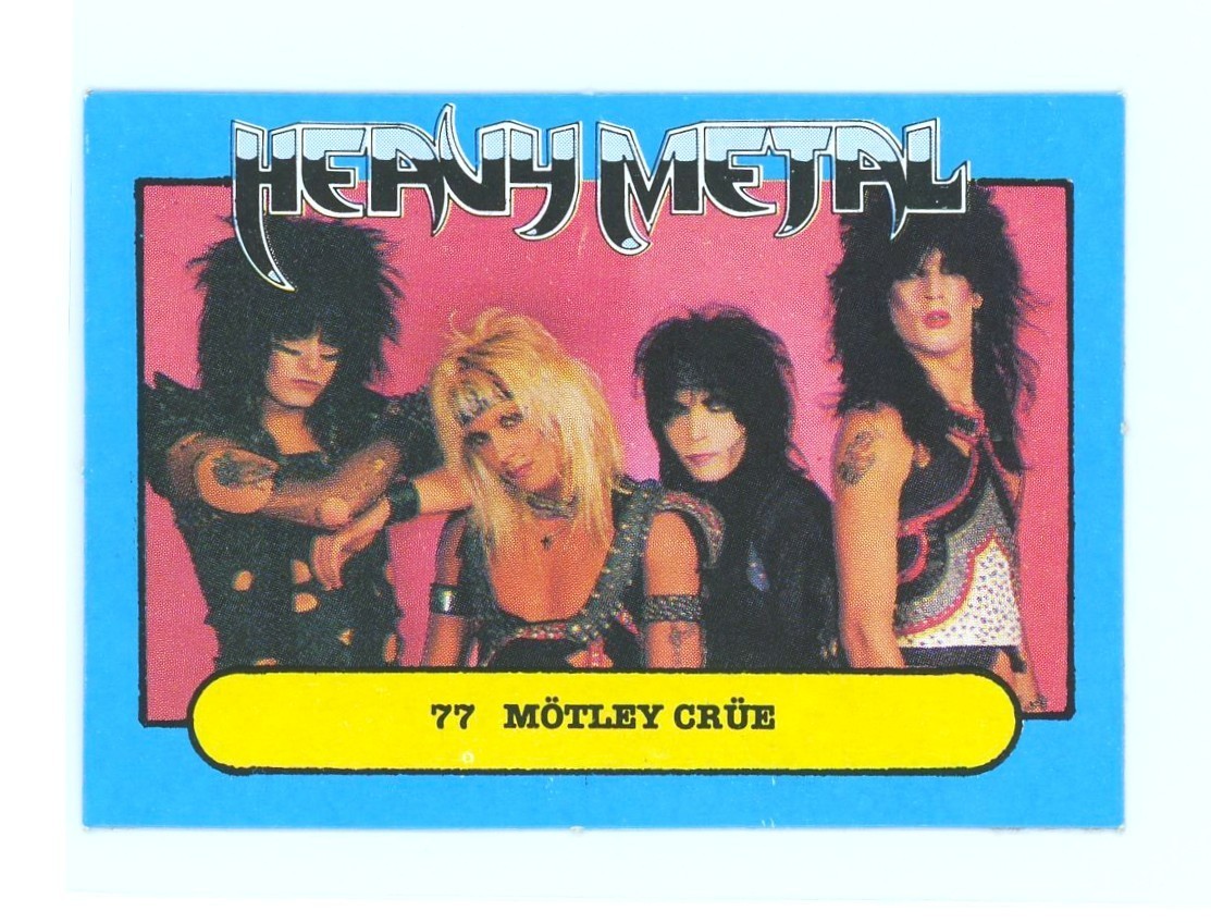 MEGA RARE 1988 Monty Gum Heavy Metal Motley Crue #1