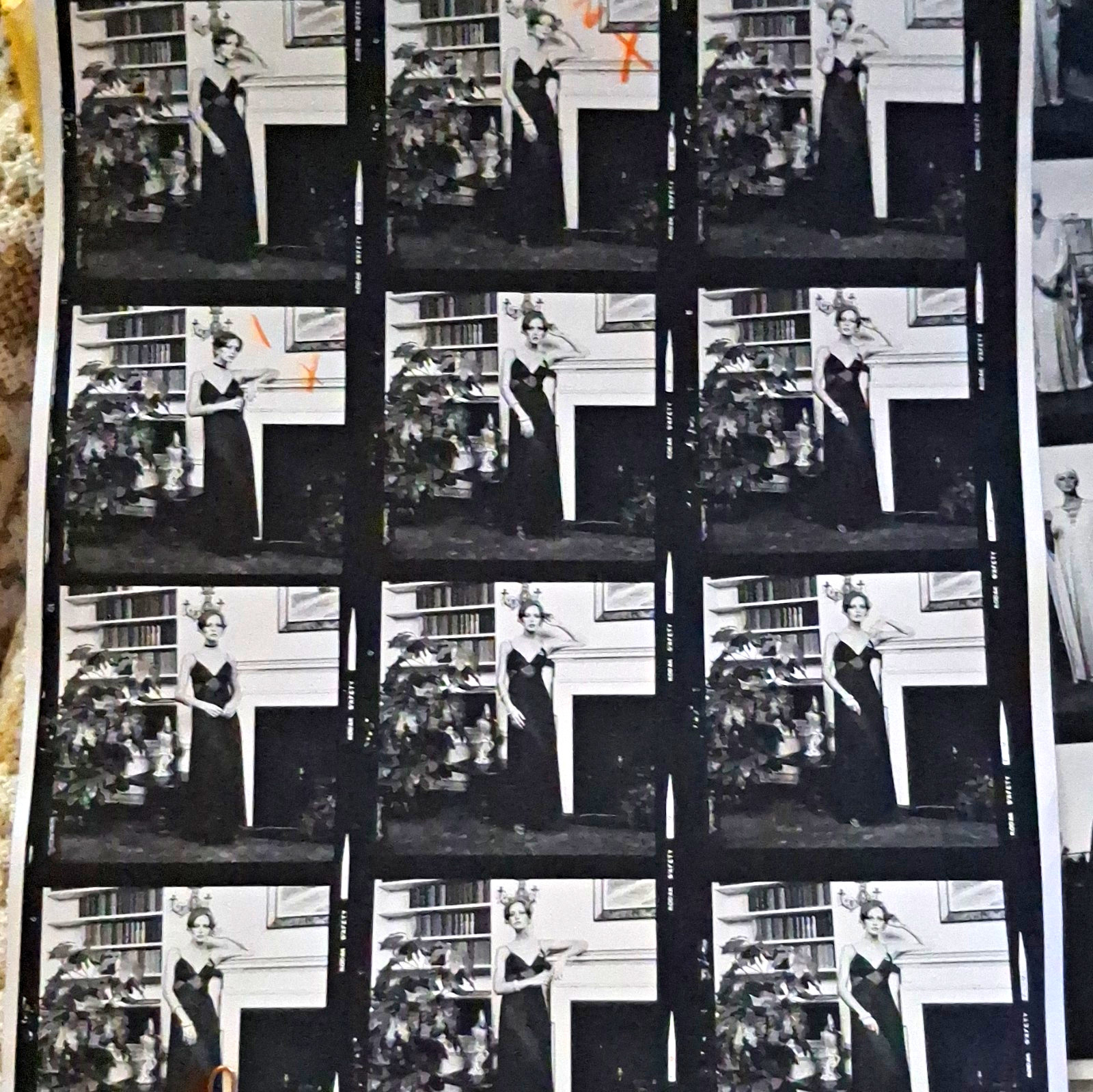 Vintage 1970s Karen Graham Fashion Photo Archive - Negatives, Contact Sheet &